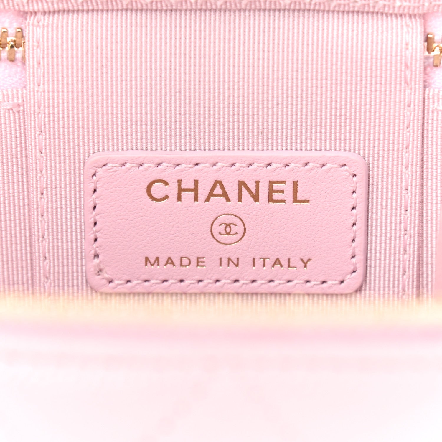 Chanel Caviar Quilted Mini Vanity Case With Chain Light Pink 6 of 9