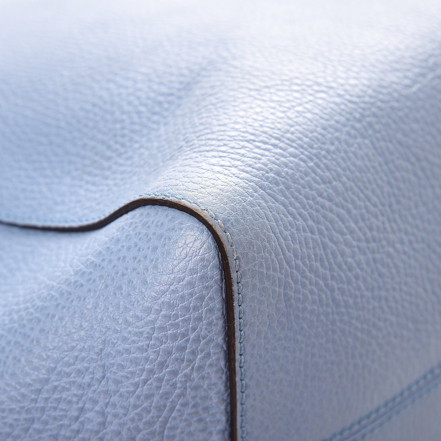 Dollar Calfskin Medium Swing Tote Mineral Blue
