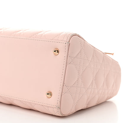 Christian Dior Lambskin Cannage Medium Lady Dior Light Pink 10 of 14