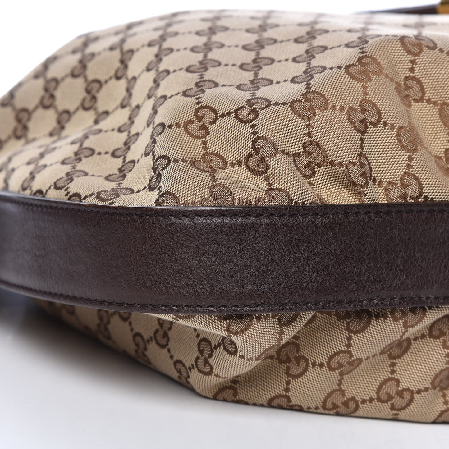 Monogram Medium Interlocking Icon Shoulder Bag Dark Brown