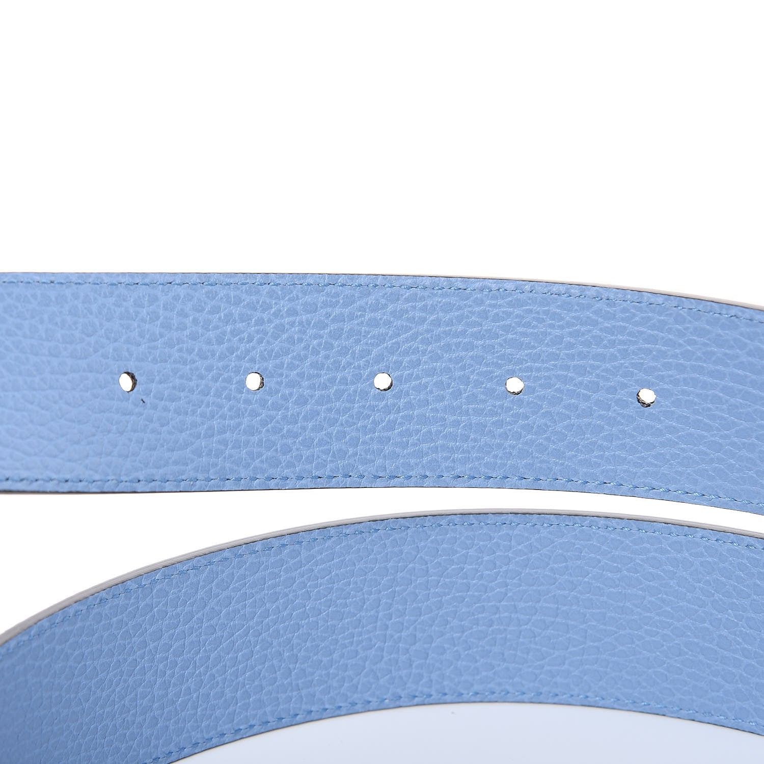 Gucci Dollar Calfskin 1973 Reversible Belt 90 36 Black Mineral Blue 5 of 6