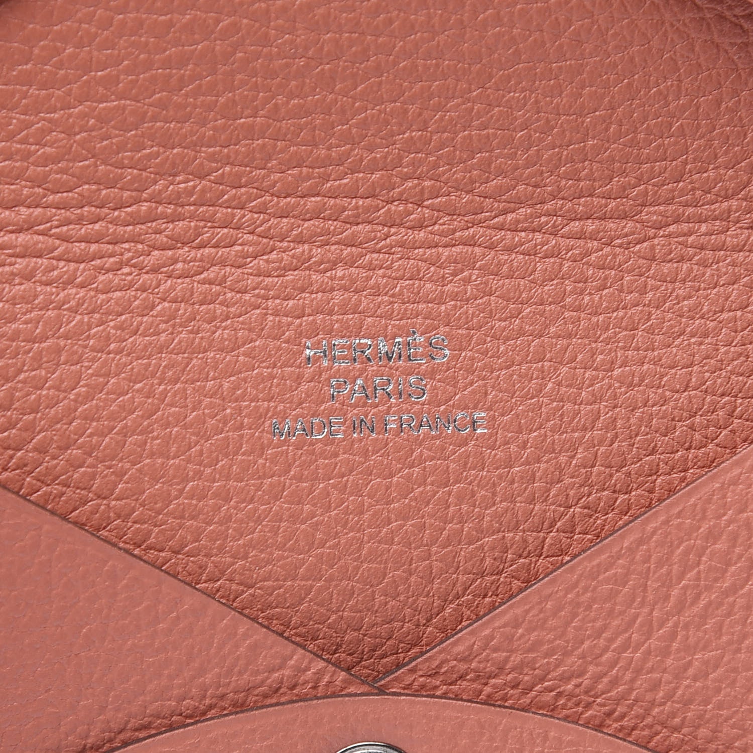Hermes Evercolor Calvi Card Case Flamingo 5 of 7