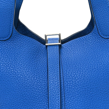 Hermes Taurillon Clemence Picotin Lock 18 PM Bleu Zanzibar 8 of 11