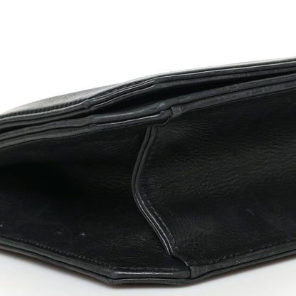 Chanel Calfskin Quilted Large Chain Link Full Flap Black 7 of 10