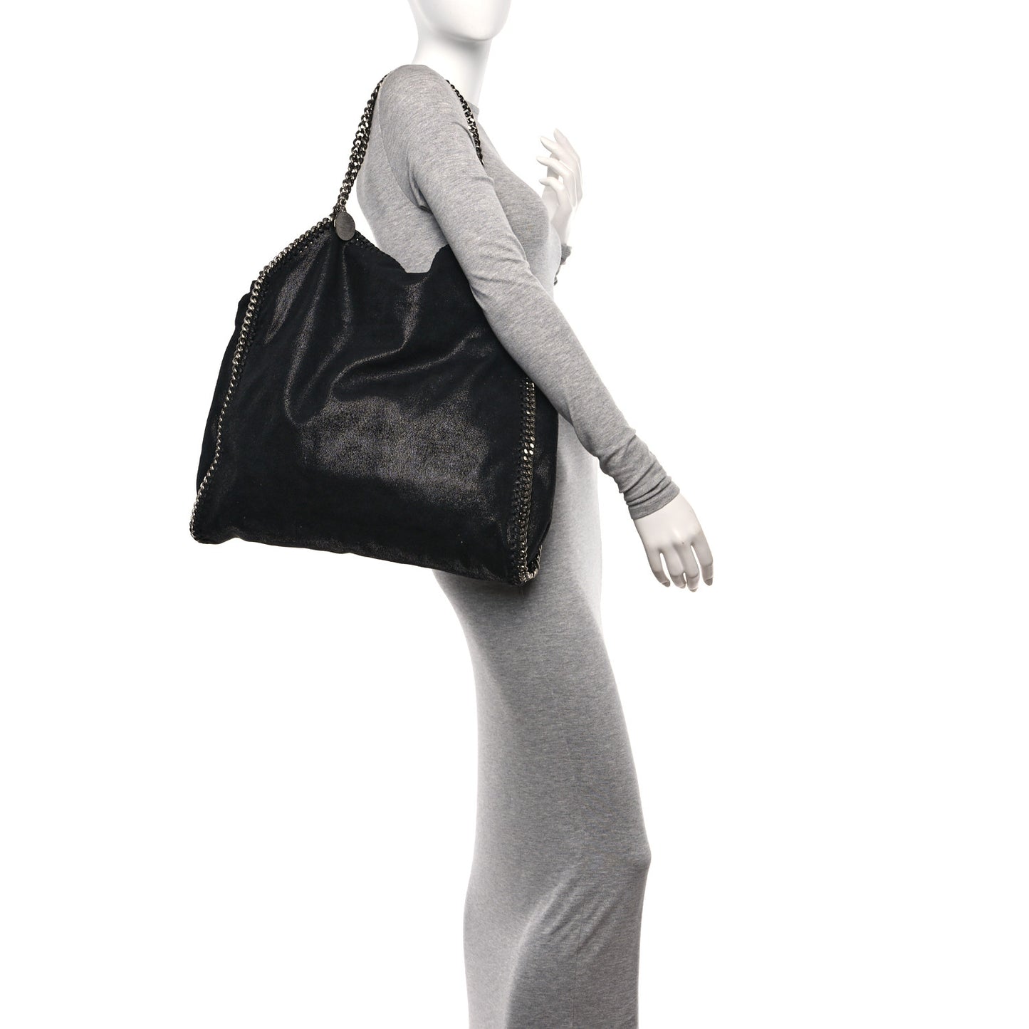 Shaggy Deer Small Falabella Tote Black