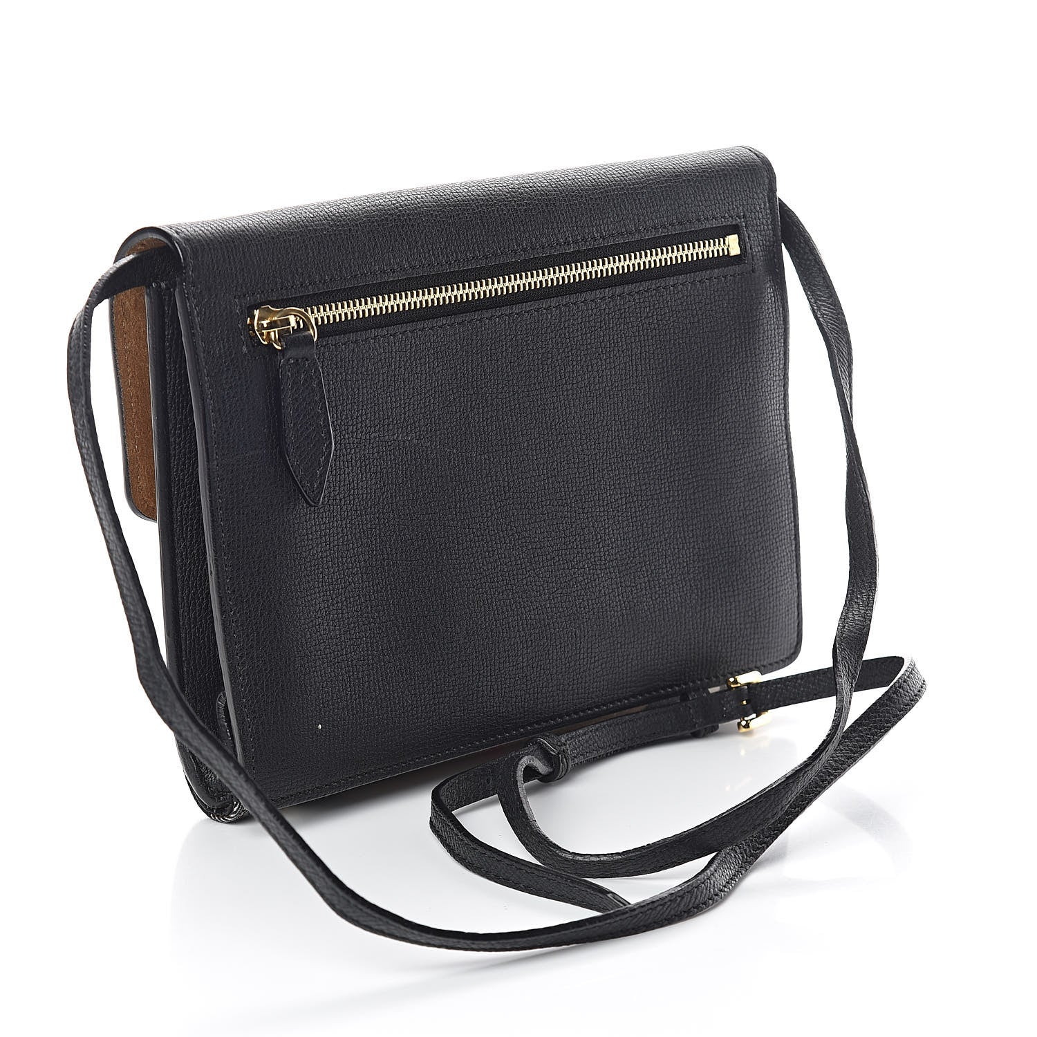 Burberry Derby Calfskin House Check Small Macken Crossbody Bag Black 3 of 9