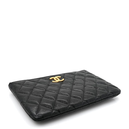 Chanel Caviar Quilted Small CC Cosmetic Case Black 4 of 8