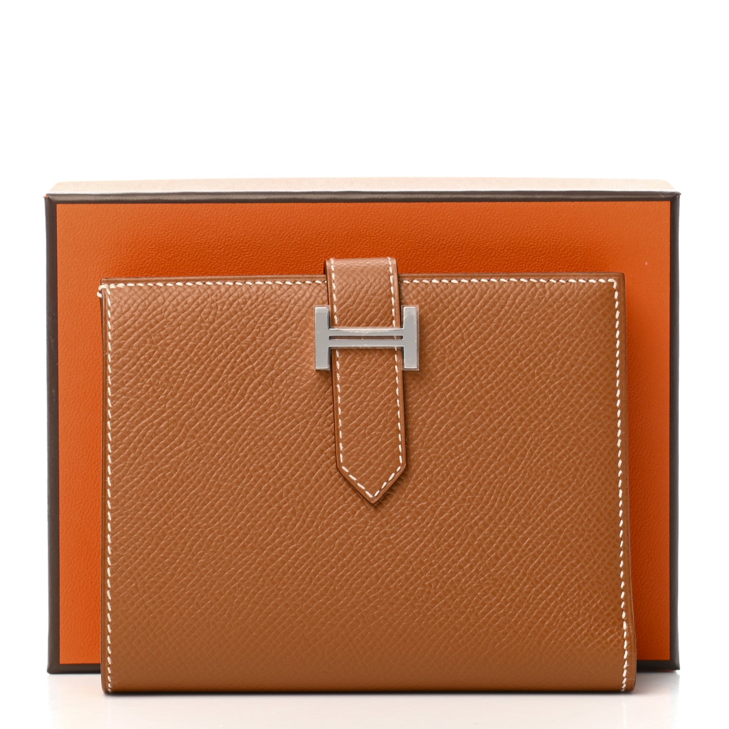 Hermes Epsom Bearn Compact Wallet Gold 7 of 7