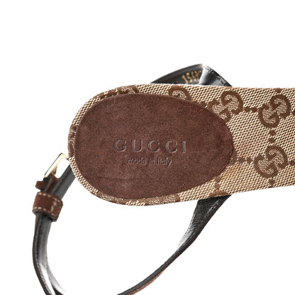 Gucci Suede GG Monogram Braided Sandals Heels 6.5 Brown 7 of 9
