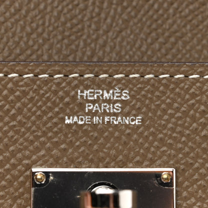 Hermes Epsom Kelly Longue Wallet Etoupe 7 of 9