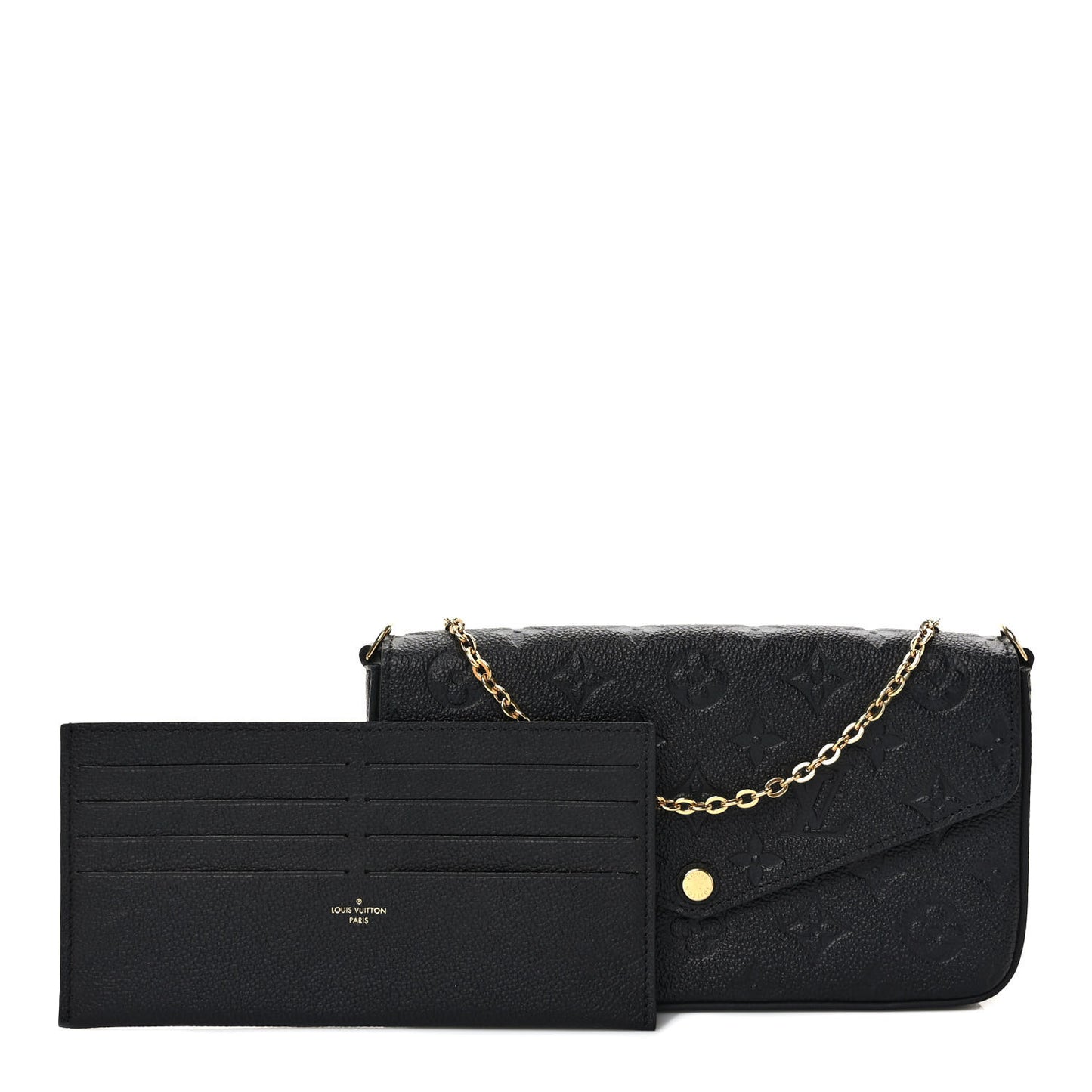 Empreinte Pochette Felicie Chain Wallet Black