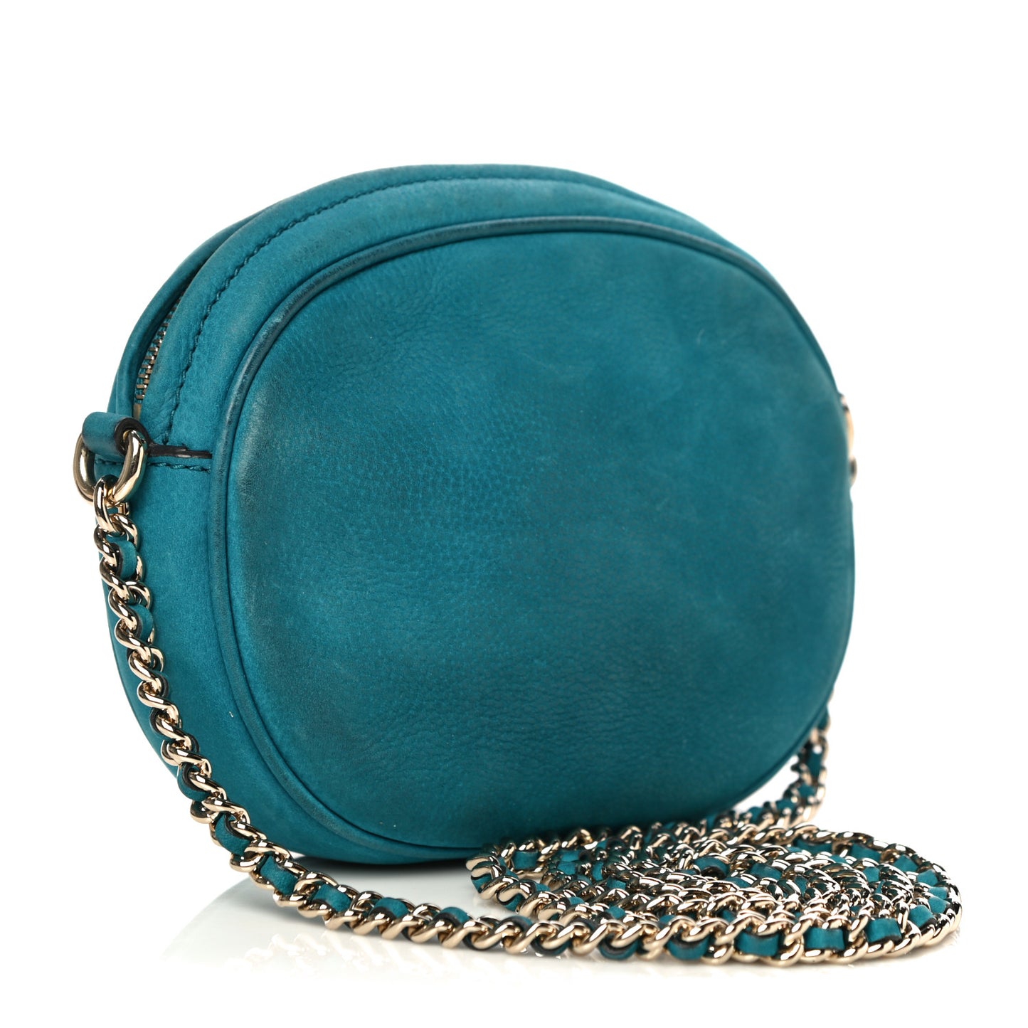Vitello Range Mini Soho Chain Bag Deep Cobalt