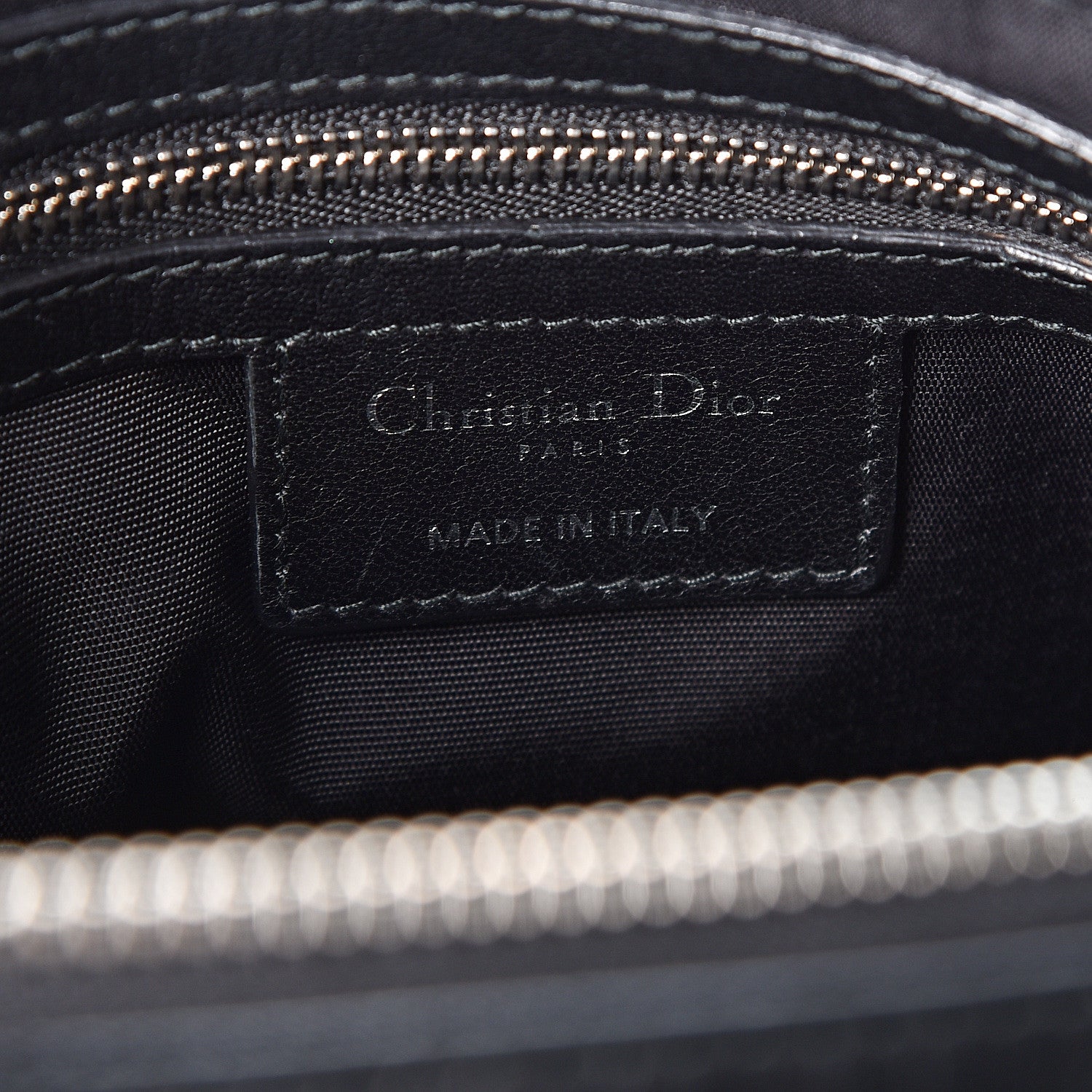 Christian Dior Lambskin Cannage Medium Granville Tote Black 5 of 9