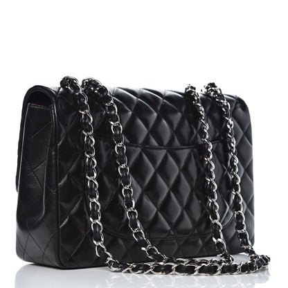 Chanel Lambskin Quilted Jumbo Single Flap Black 3 of 9