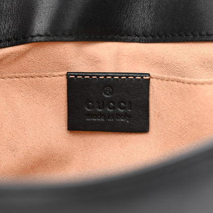 Gucci Calfskin Matelasse Mini GG Marmont Shoulder Bag Black 5 of 14