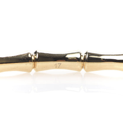 Gucci 18K Yellow Gold Small Bamboo Spring Bracelet 17 4 of 7