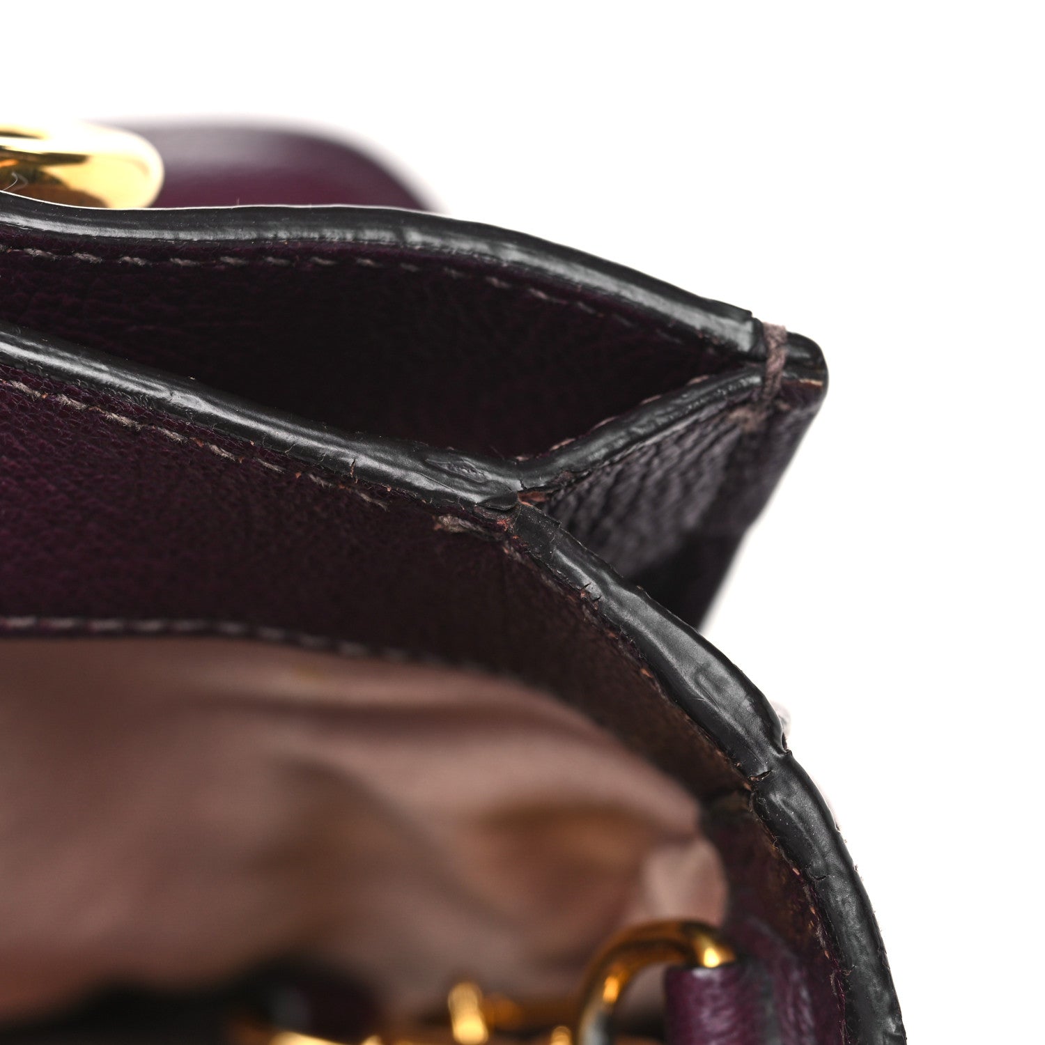 Miu Miu Goatskin Madras Shopping Tote Astrale Rosa 11 of 13