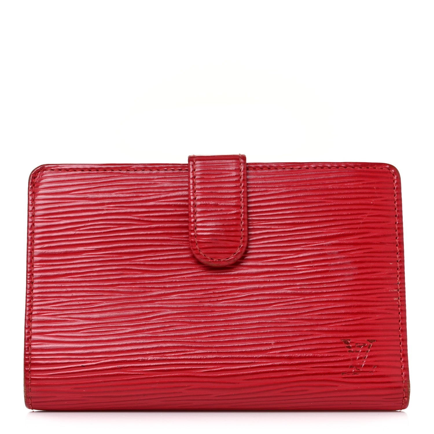 Louis Vuitton Epi French Purse Wallet Castillan Red 1 of 9