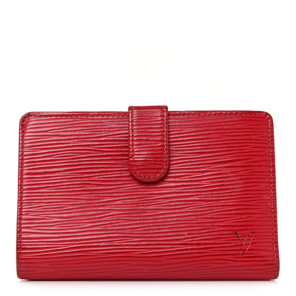 Louis Vuitton Epi French Purse Wallet Castillan Red 1 of 9