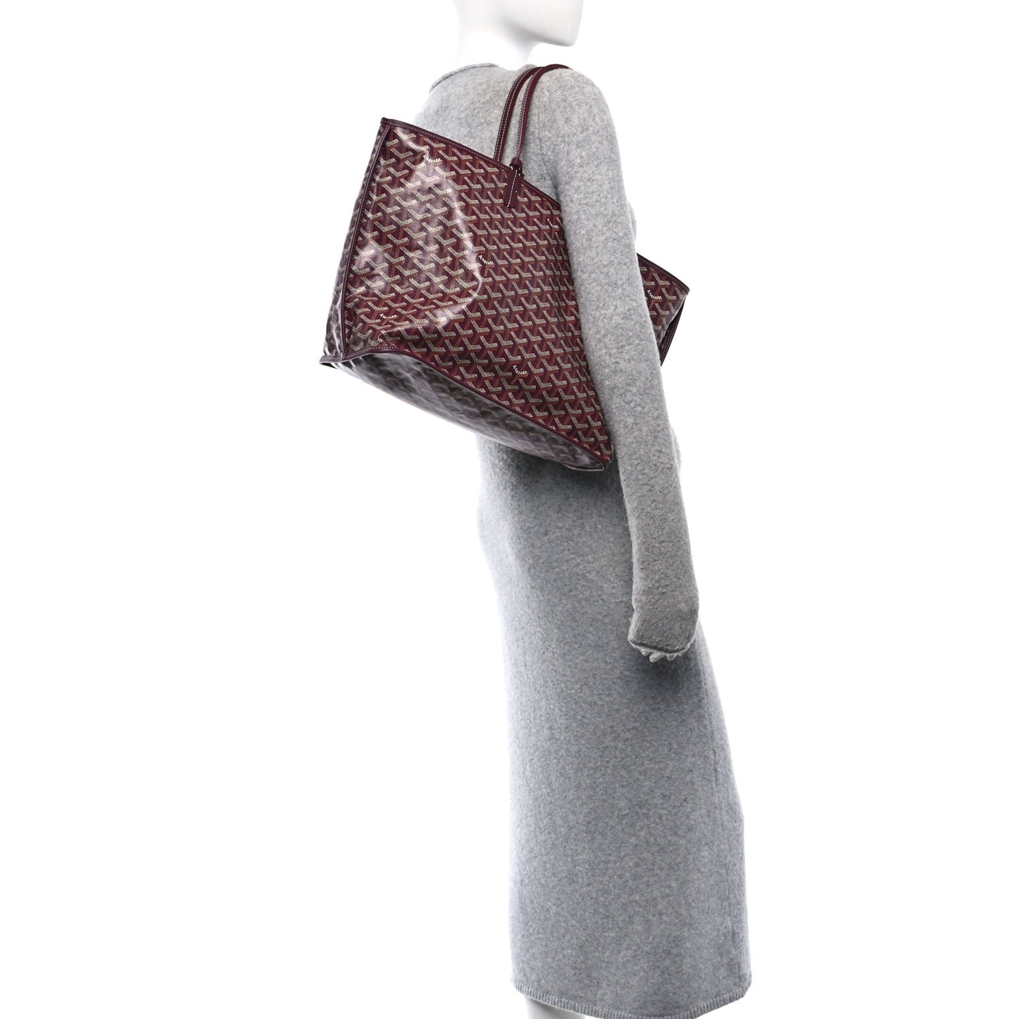 Goyardine Reversible Anjou PM Burgundy