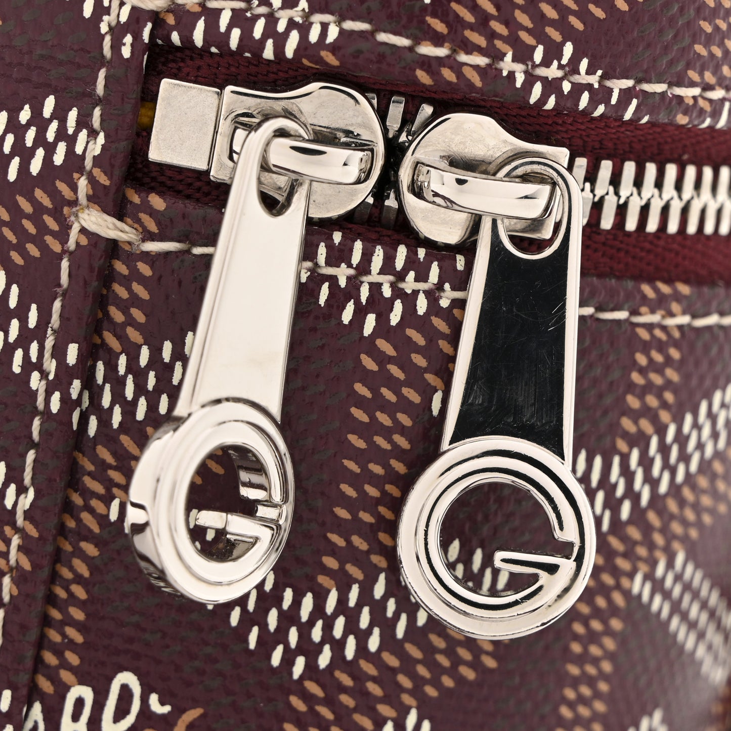 Goyardine Muse Mini Vanity Case Burgundy