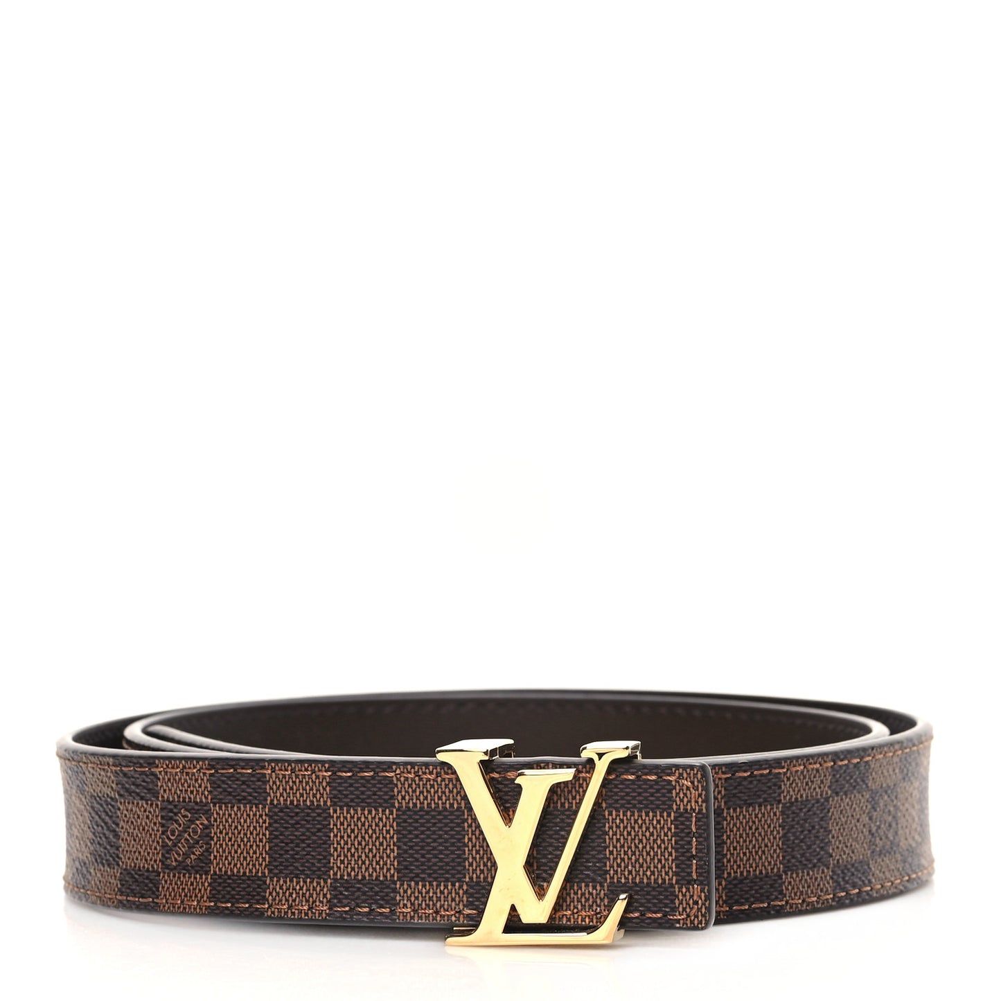 Mini Damier Ebene 25mm LV Initiales Belt 80 32