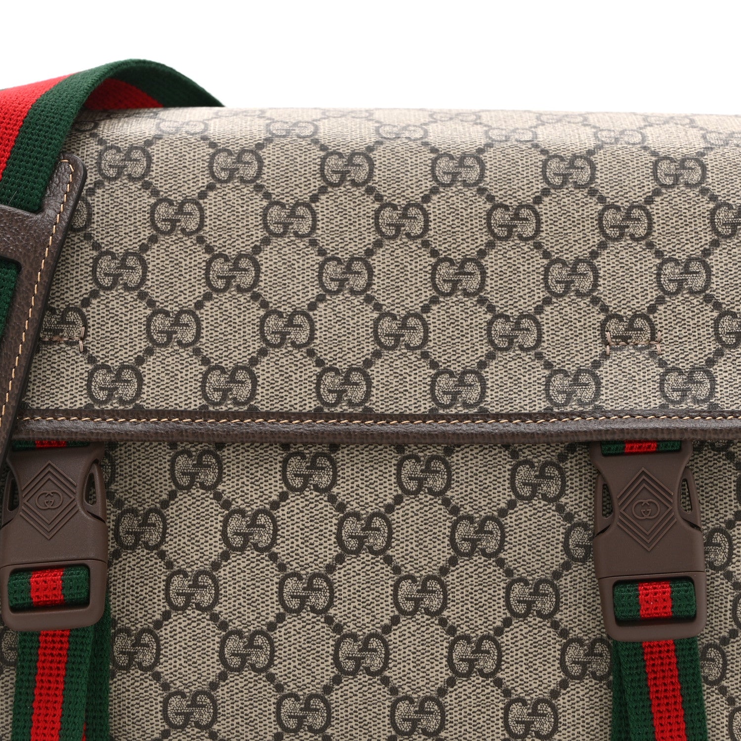 Gucci GG Supreme Small Messenger Bag Beige Ebony 7 of 9