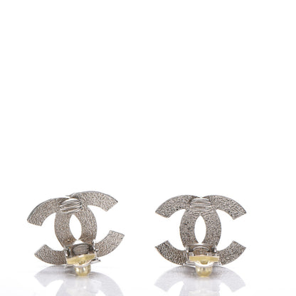 Chanel CC Clip On Earrings Silver 3 of 5