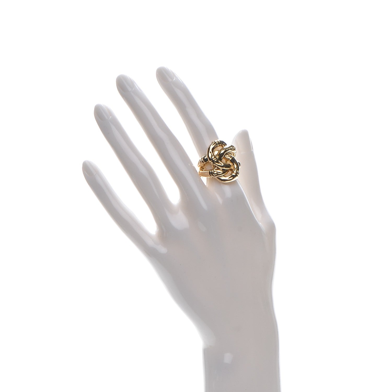 John Hardy 18K Yellow Gold Bamboo Knot Ring 52 6.25 2 of 5