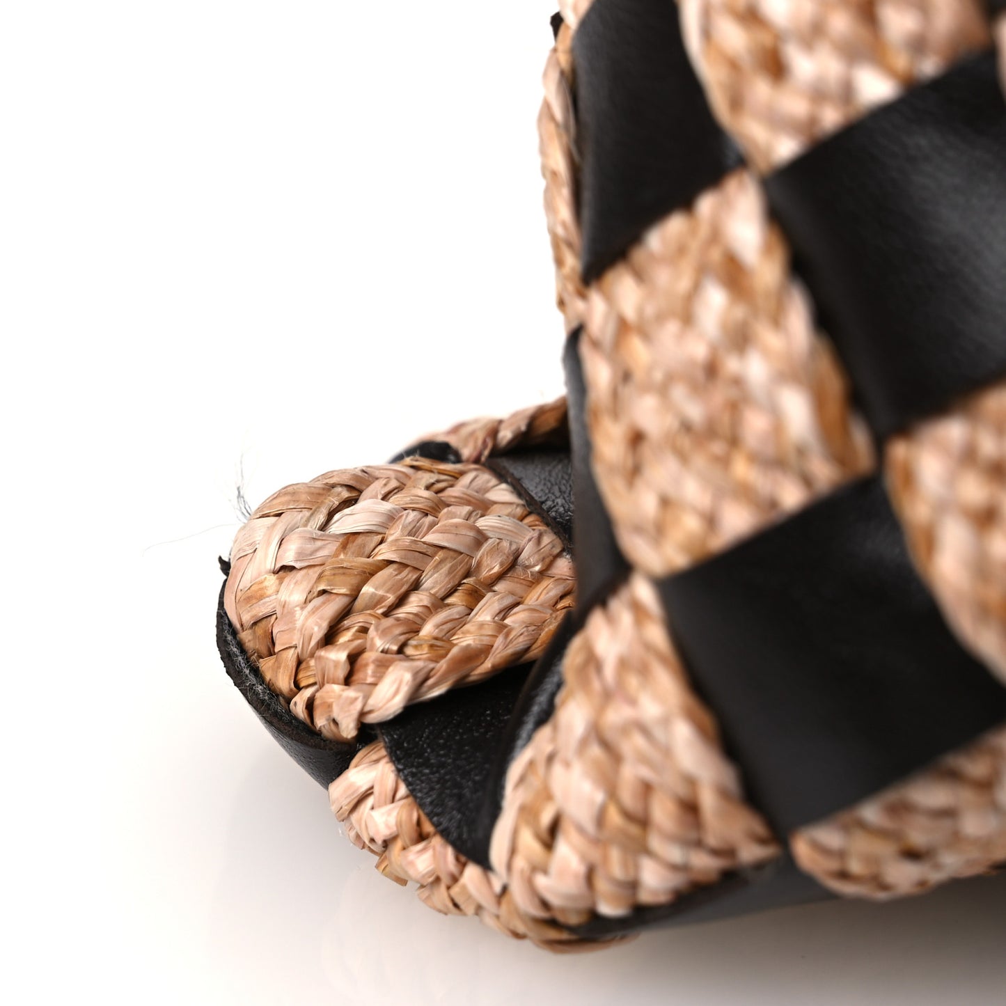 Nappa Raffia Intrecciato Large Hop Fondant Natural