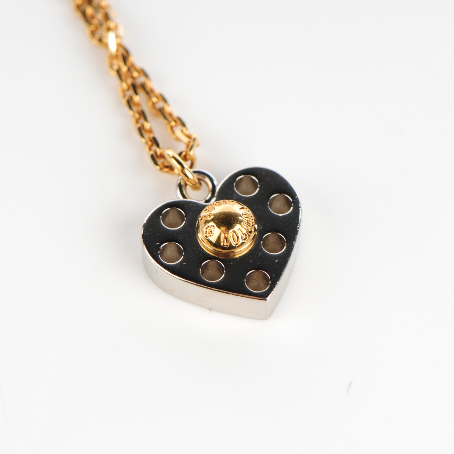 Louis Vuitton Swarovski Crystal Tiered Spiky Valentine Necklace Gold 6 of 7