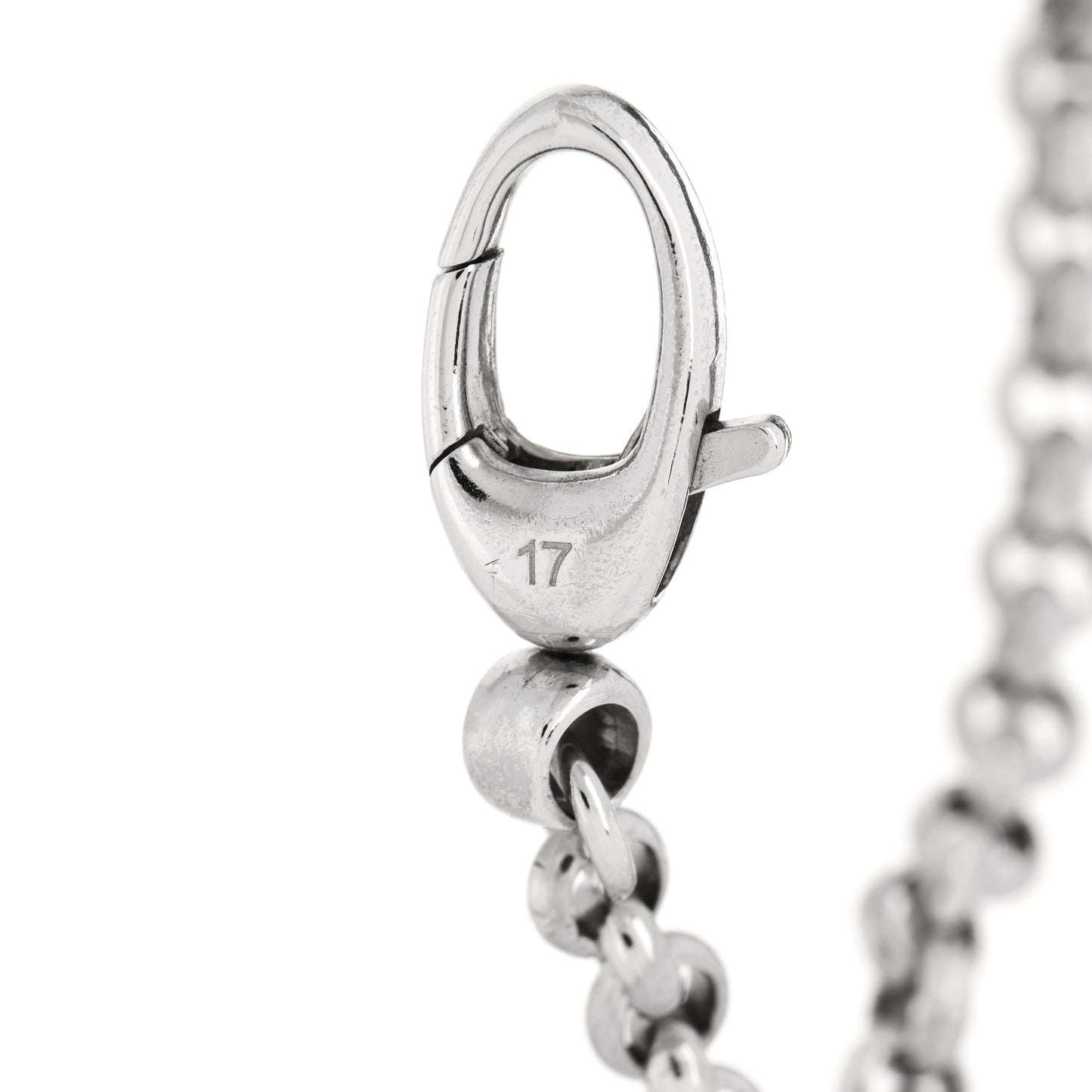 Sterling Silver Bamboo Heart Charm Bracelet