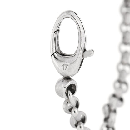 Gucci Sterling Silver Bamboo Heart Charm Bracelet 5 of 5
