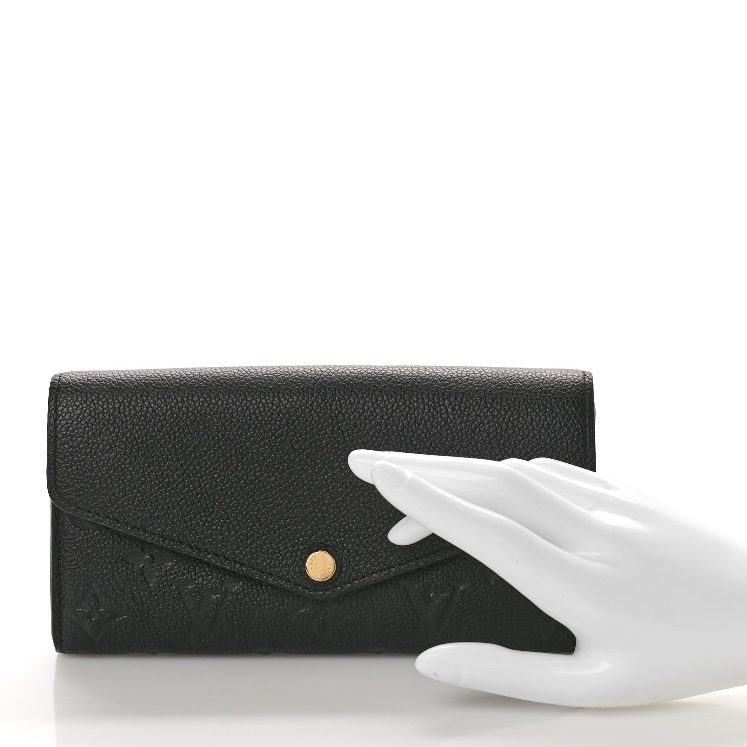 Louis Vuitton Empreinte Sarah Wallet NM Black 2 of 7