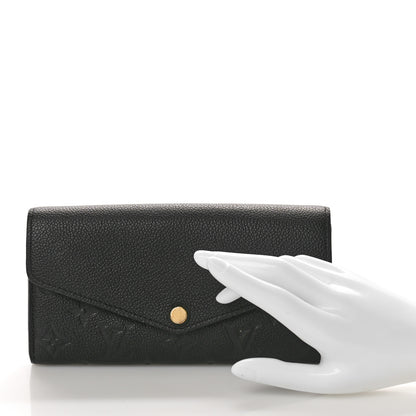 Louis Vuitton Empreinte Sarah Wallet NM Black 2 of 7