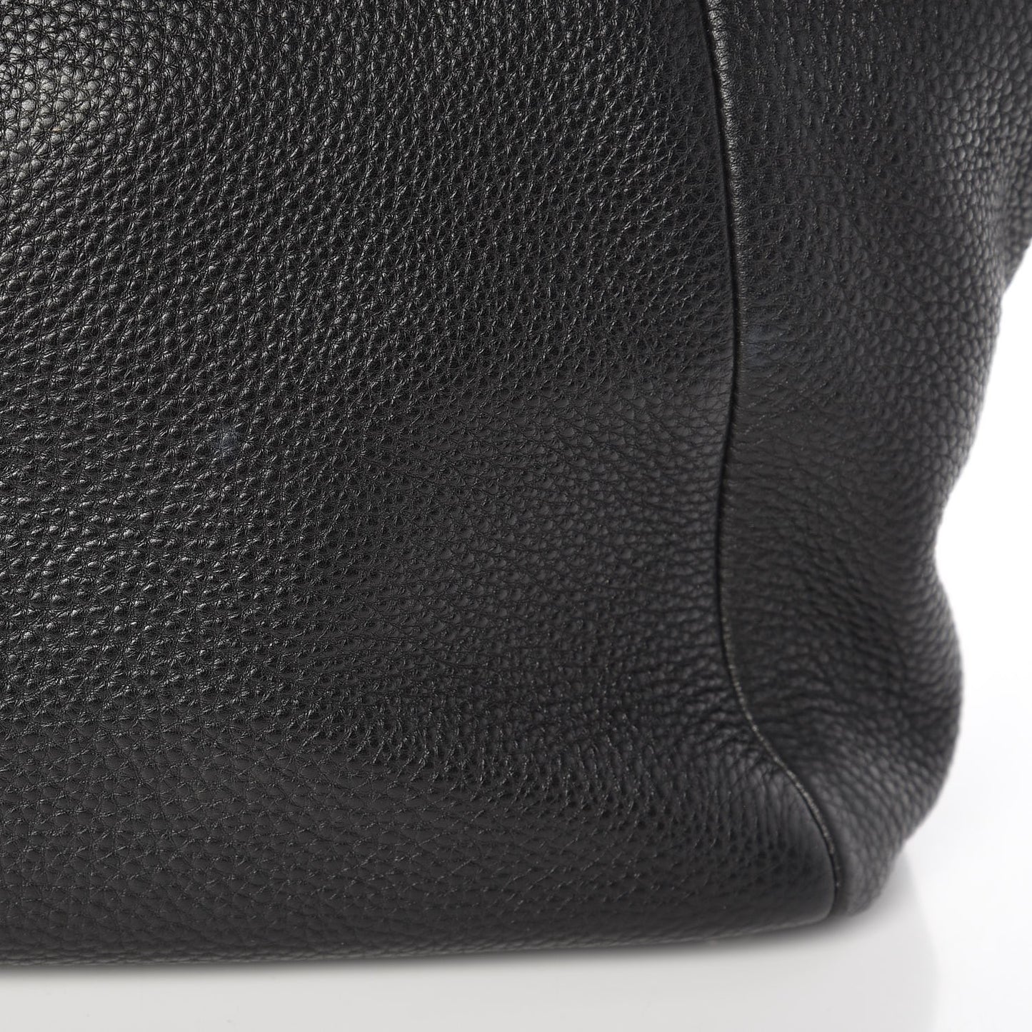 Vitello Daino Shopping Tote Nero Black