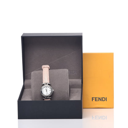 Fendi Stainless Steel Calfskin Diamond Pink Mother of Pearl 23mm Moda Quartz Watch 8 of 8