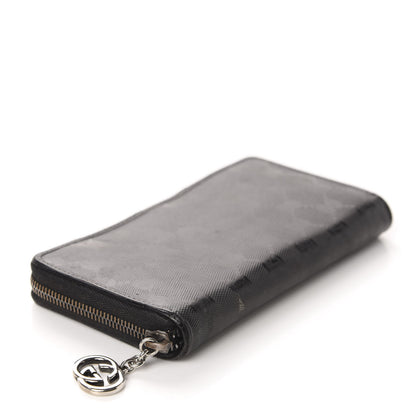 Gucci Imprime Monogram GG Pierce Zip Around Wallet Black 4 of 8
