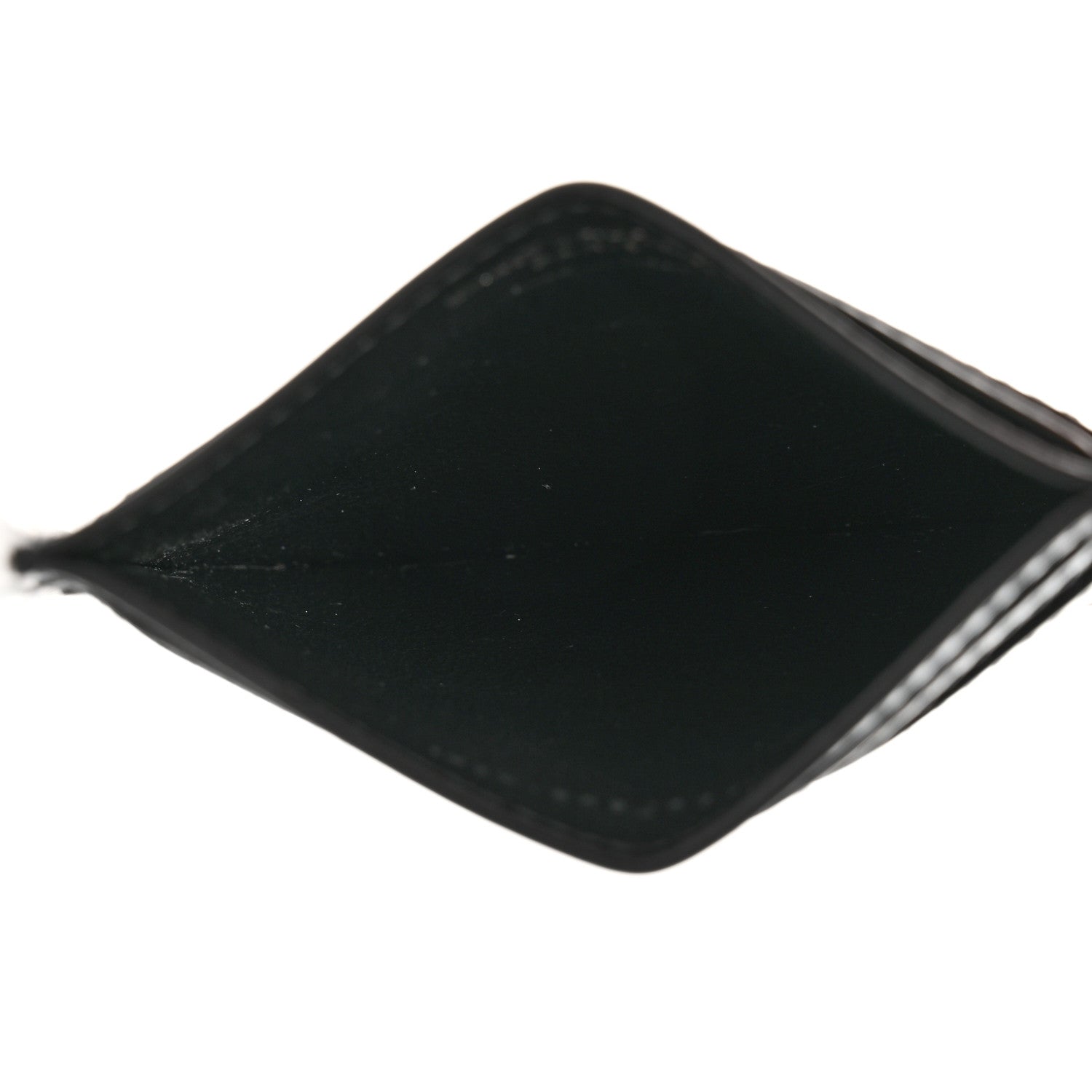 Saint Laurent Calfskin Tiny Cassandre Credit Card Case Black 5 of 7