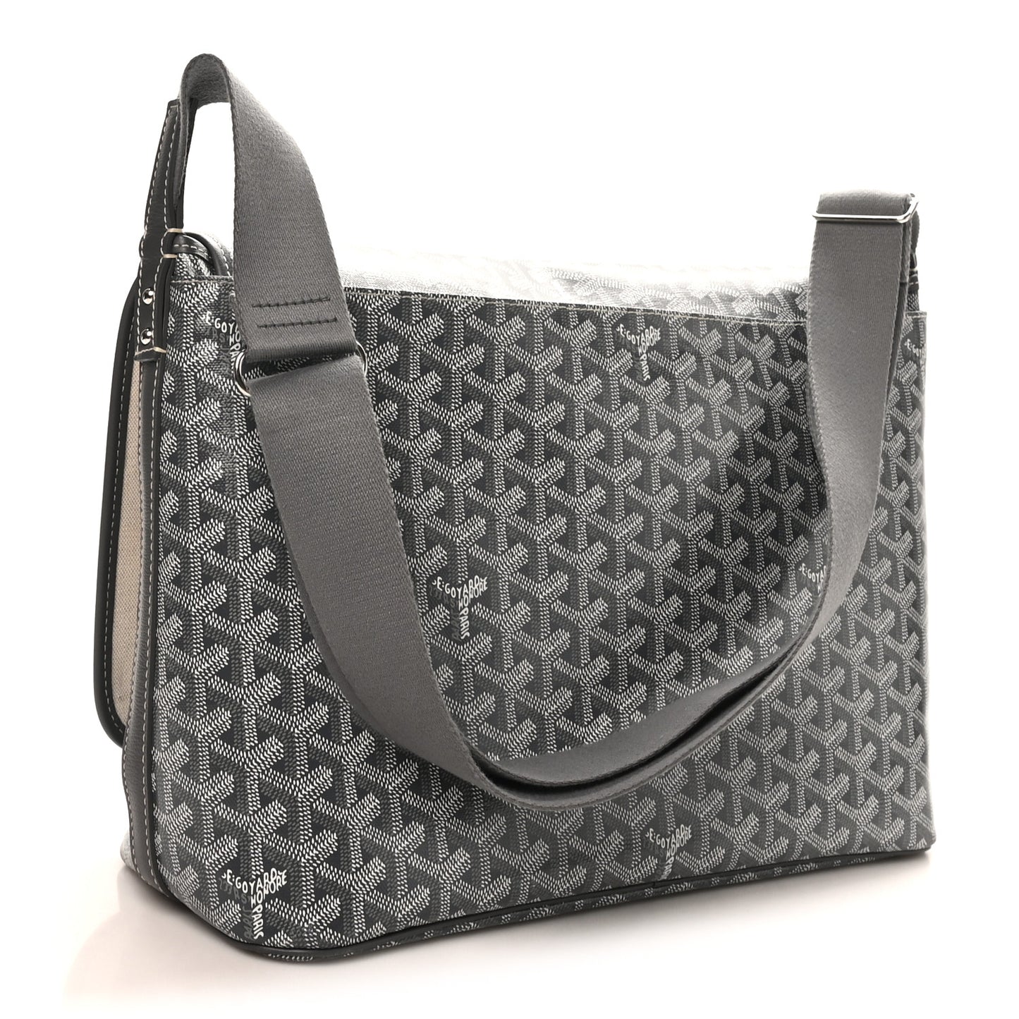 Goyardine Capetien Messenger Bag Grey
