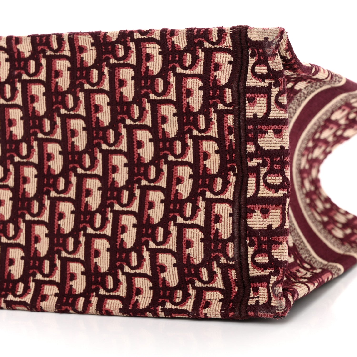 Christian Dior Oblique Medium Book Tote Burgundy Multicolor 10 of 11