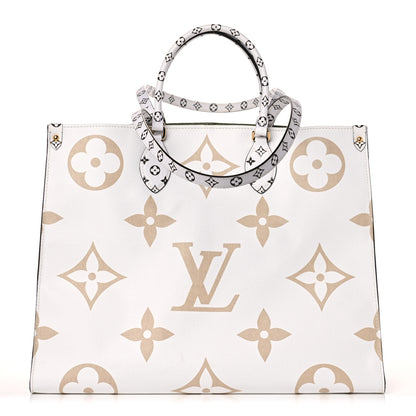 Louis Vuitton Monogram Giant Onthego GM Kaki Beige 1 of 10