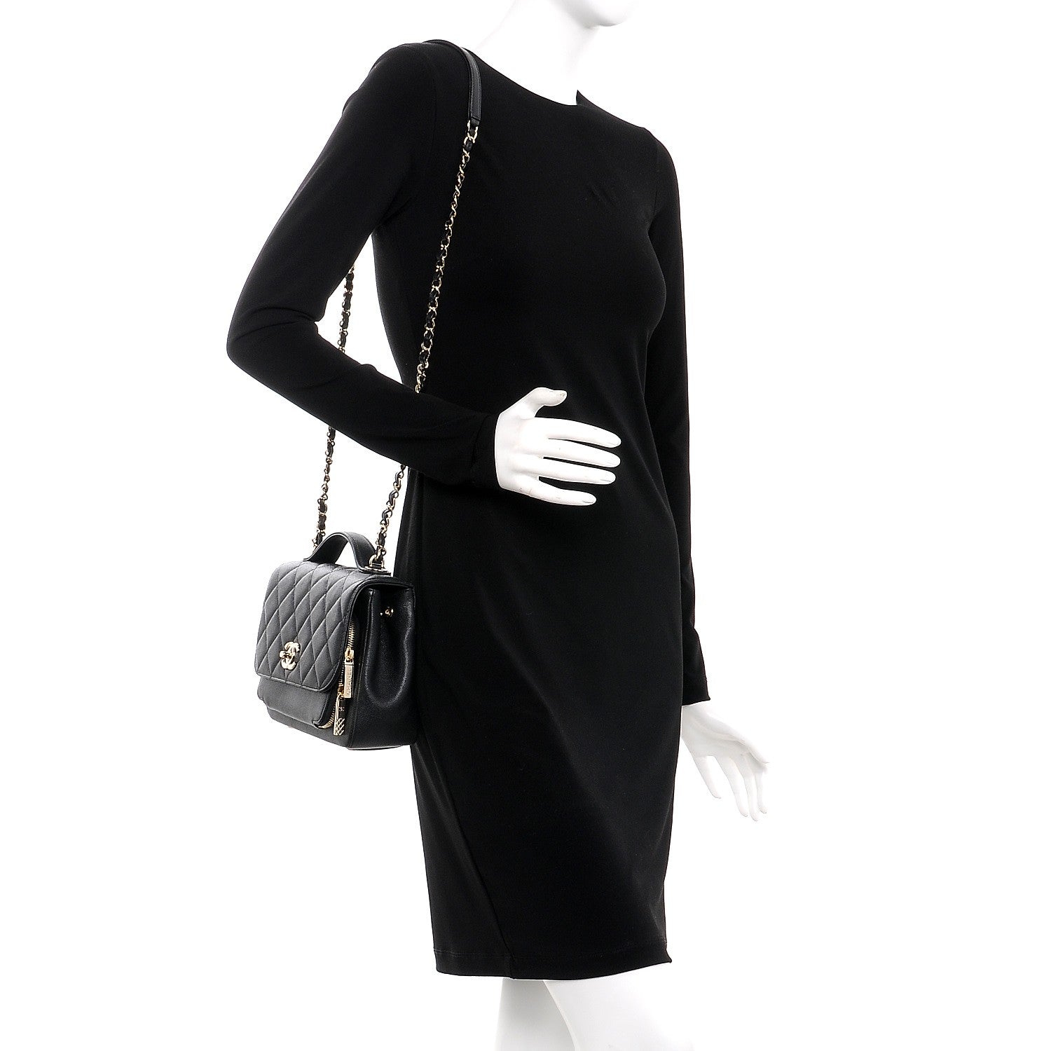 Chanel Caviar Quilted Small Business Affinity Flap Black 2 of 9