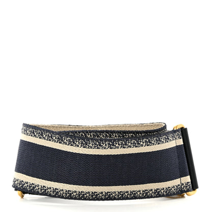Christian Dior Canvas Embroidered Shoulder Strap Black 2 of 5