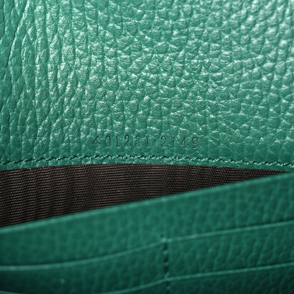 Gucci Calfskin Mini Dionysus Chain Wallet Emerald 8 of 11