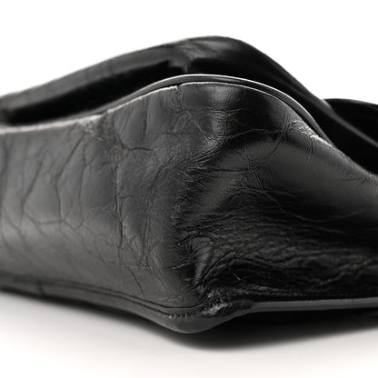 Saint Laurent Crinkled Calfskin Matelasse Monogram Medium Niki Chain Satchel Black 10 of 12