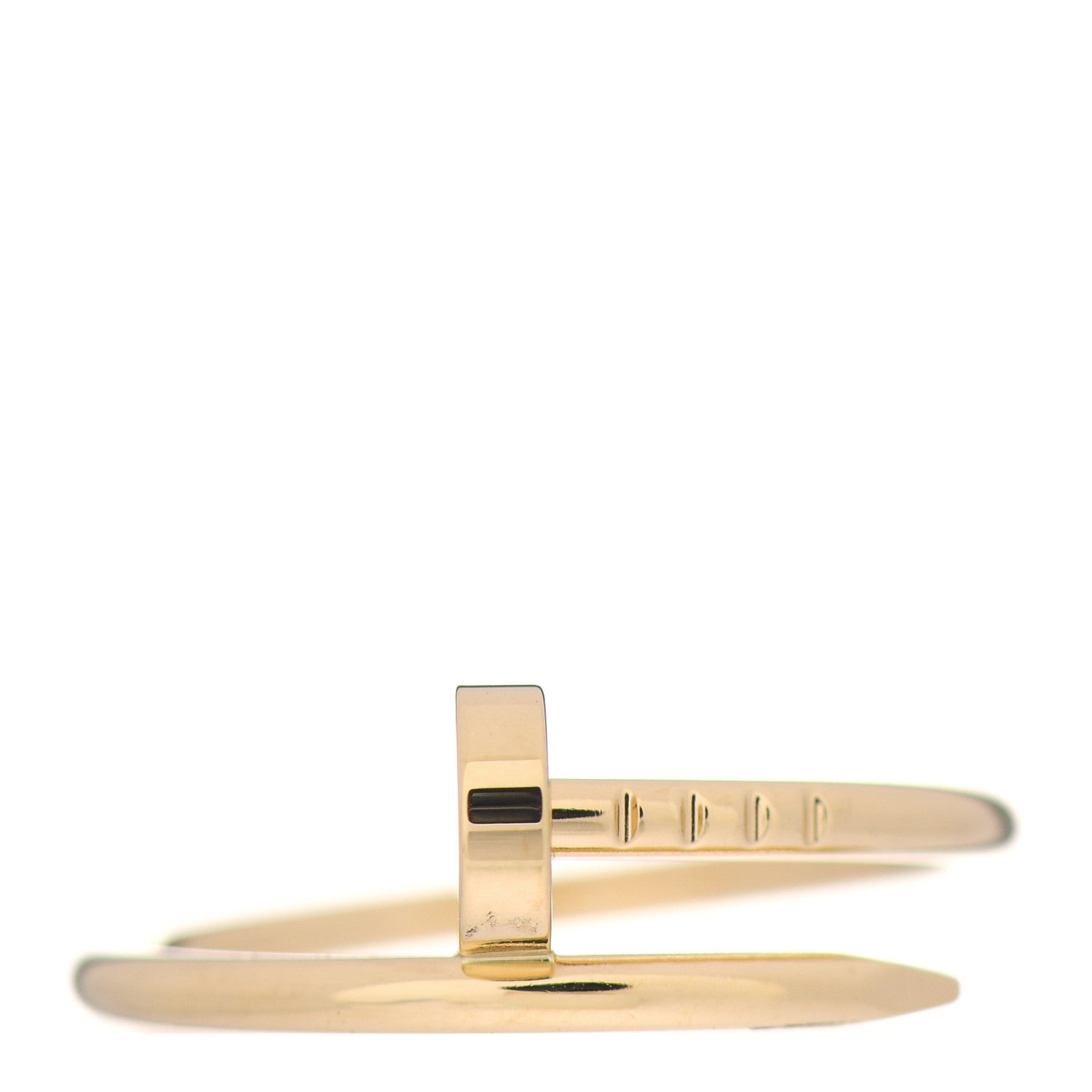 Cartier 18K Yellow Gold Small Juste Un Clou Ring 55 7.25 1 of 5
