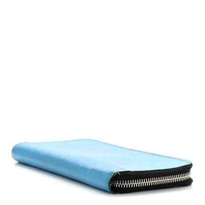 Louis Vuitton Taigarama Vertical Zippy Wallet Blue Lagoon 4 of 10
