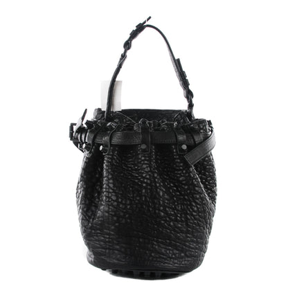 Alexander Wang Pebbled Lambskin Diego Bucket Bag Black w Black Hardware 1 of 8