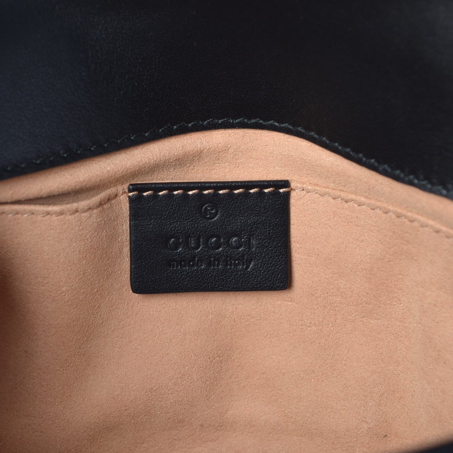 Calfskin Matelasse Mini GG Marmont Shoulder Bag Black